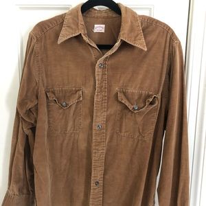 Vintage Brooks Bothers brown corduroy shirt